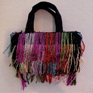 Birthday Fringe Beaded Bag